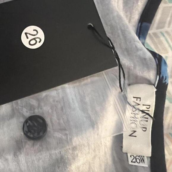 Navy blue floral dress - Picture 5 of 6